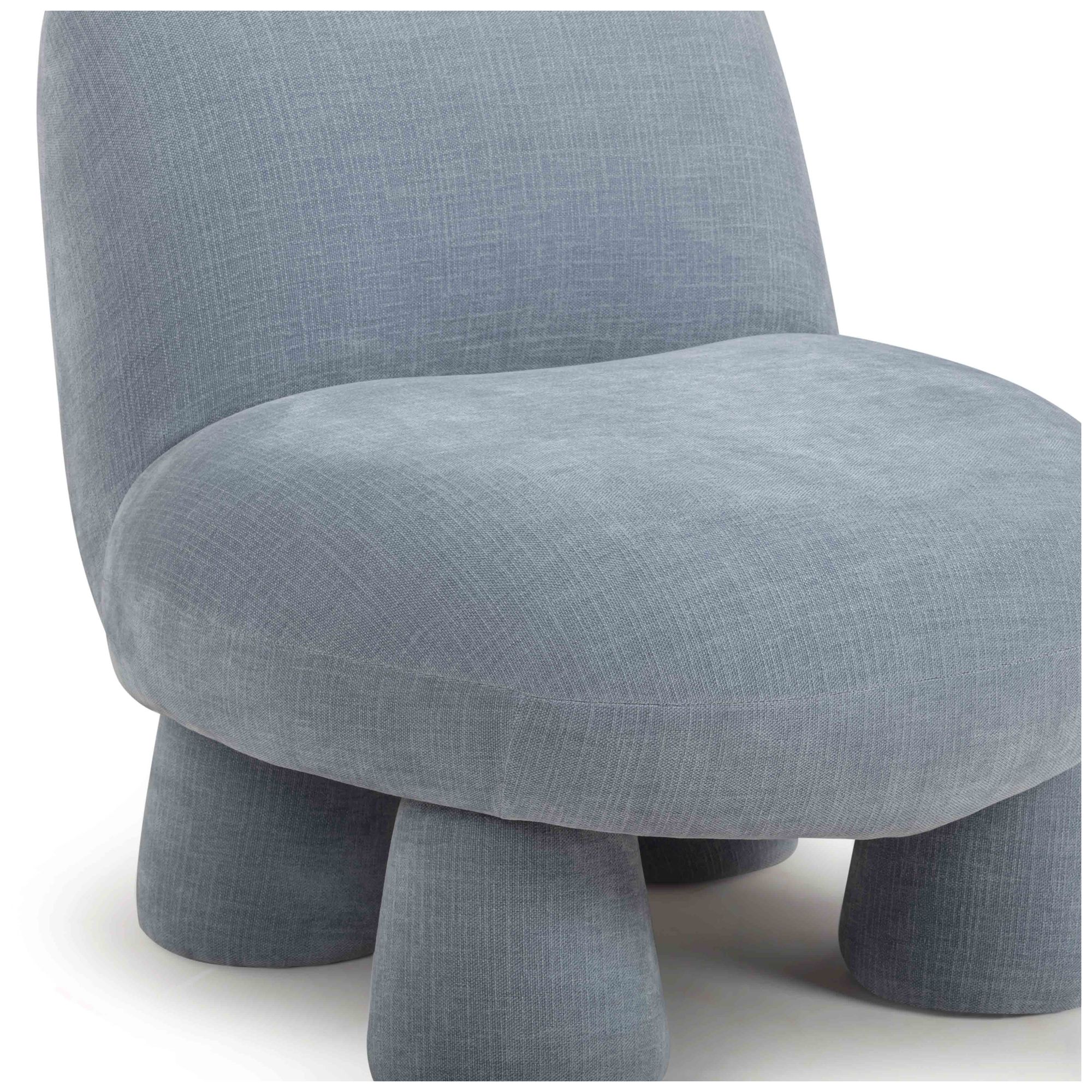 Image 6 Stomp Blue Upcycled Chenille Accent Chair more views