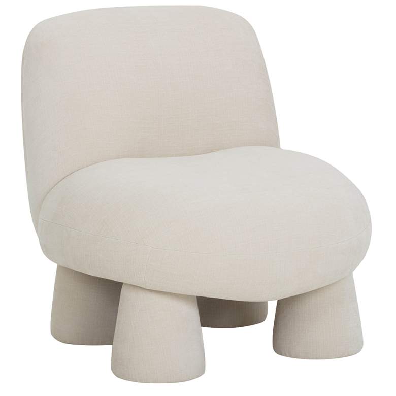 Image 1 Stomp Cream Upcycled Chenille Accent Chair