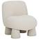 Stomp Cream Upcycled Chenille Accent Chair