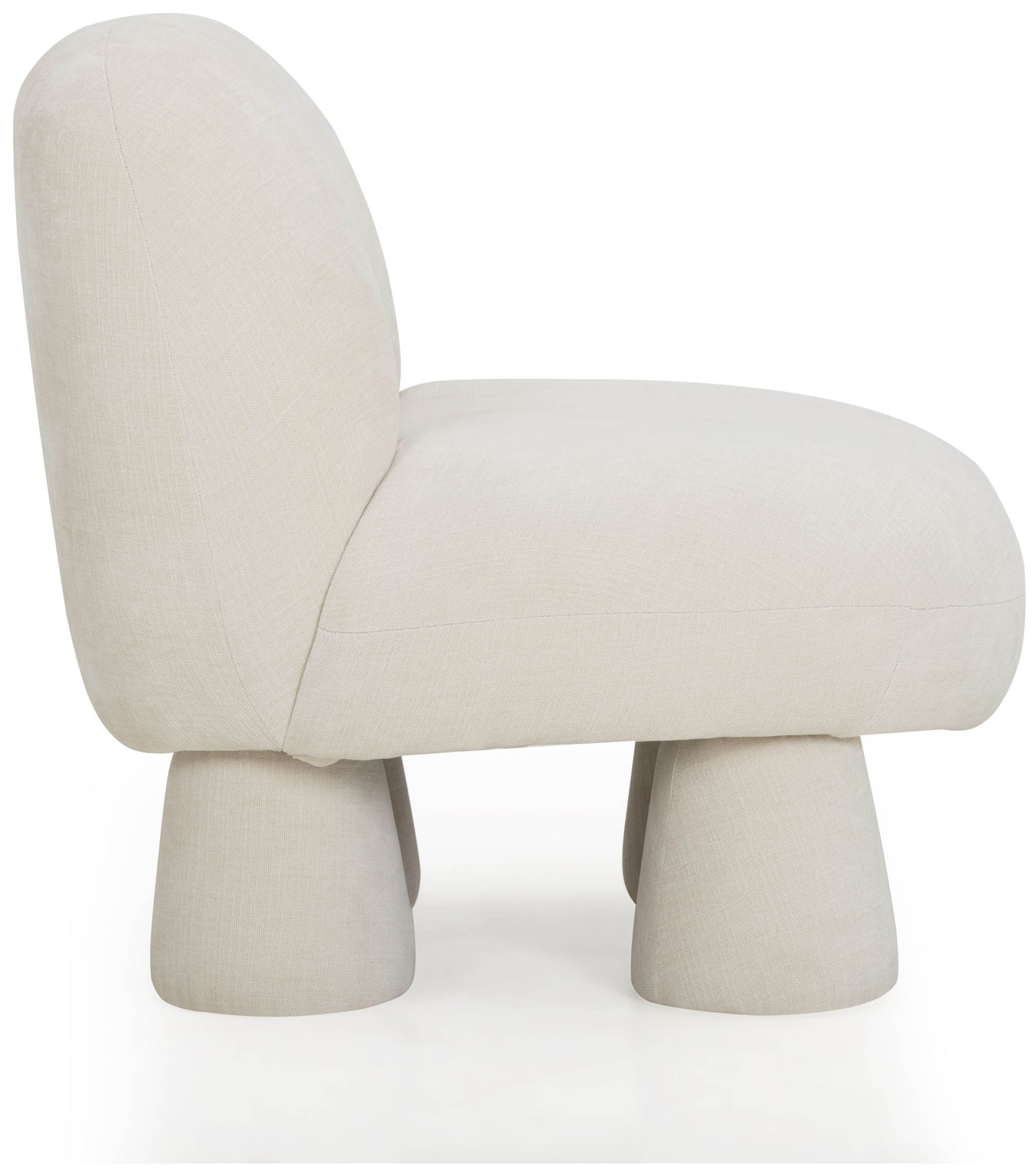 Image 2 Stomp Cream Upcycled Chenille Accent Chair more views