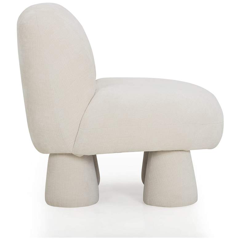 Image 2 Stomp Cream Upcycled Chenille Accent Chair more views