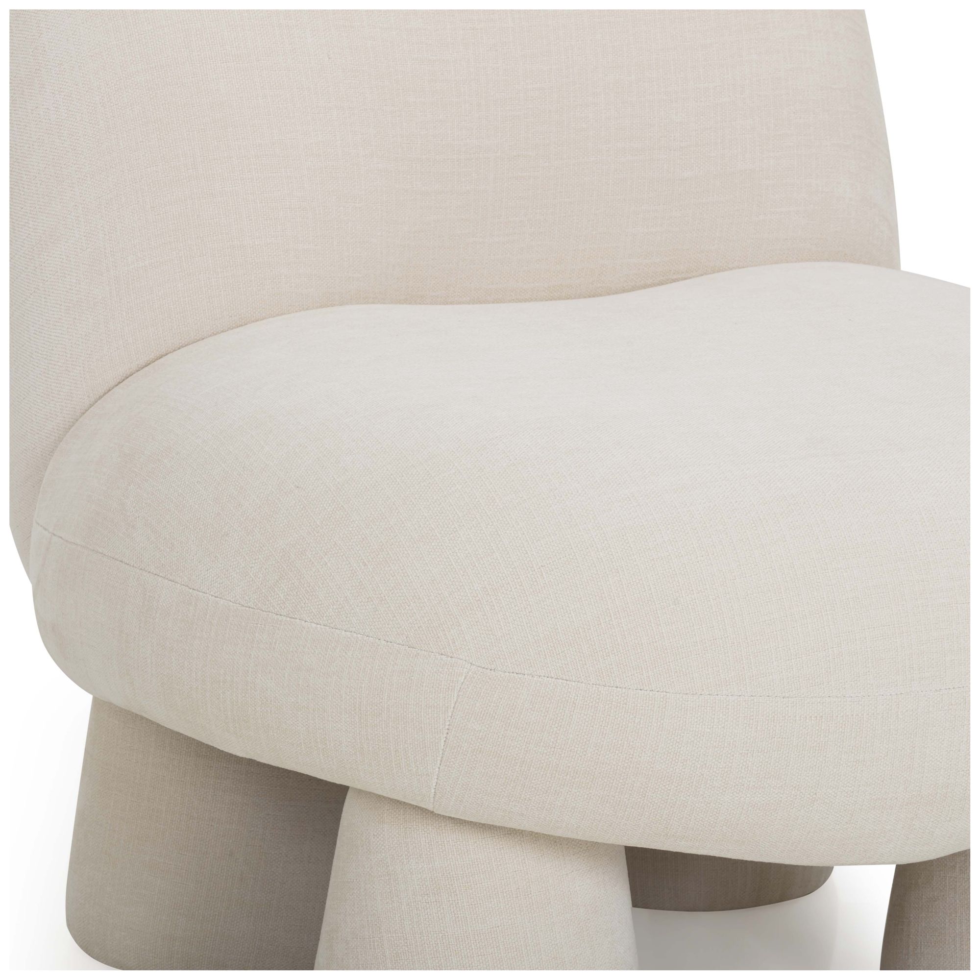 Image 6 Stomp Cream Upcycled Chenille Accent Chair more views