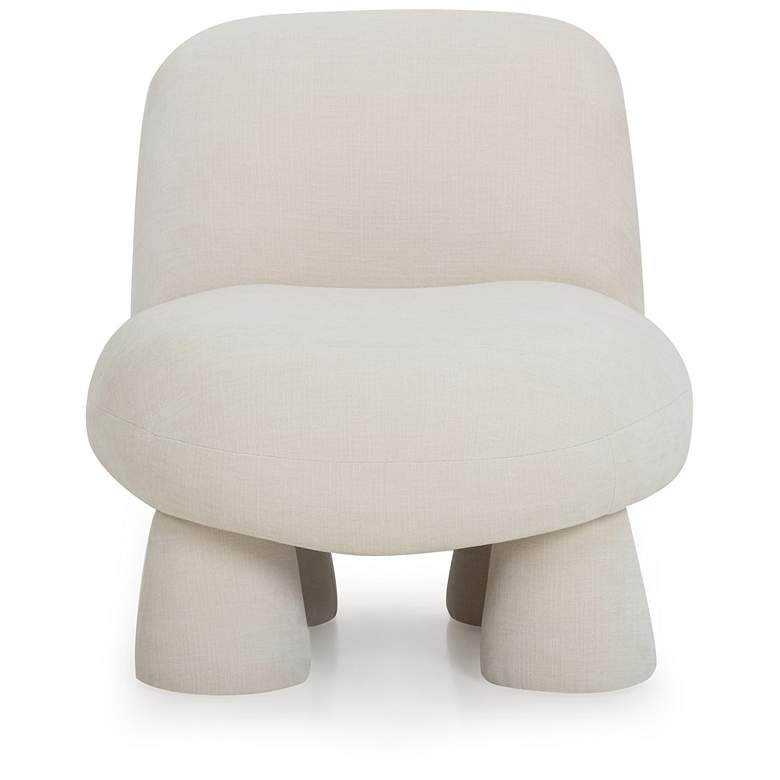 Image 7 Stomp Cream Upcycled Chenille Accent Chair more views