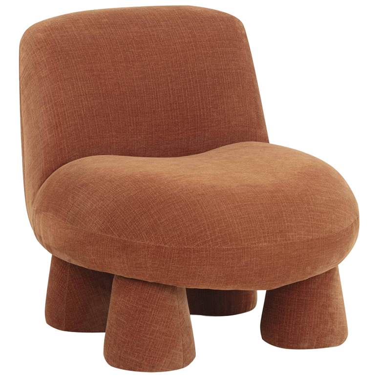 Image 1 Stomp Rust Upcycled Chenille Accent Chair
