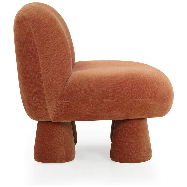 Image 2 Stomp Rust Upcycled Chenille Accent Chair more views
