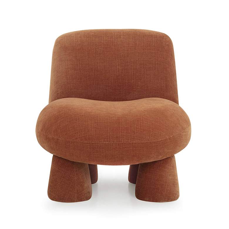 Image 7 Stomp Rust Upcycled Chenille Accent Chair more views