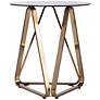 Stondon 22" Wide Champagne Metal End Table