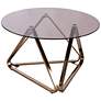 Stondon 31 1/4" Wide Champagne Metal Cocktail Table