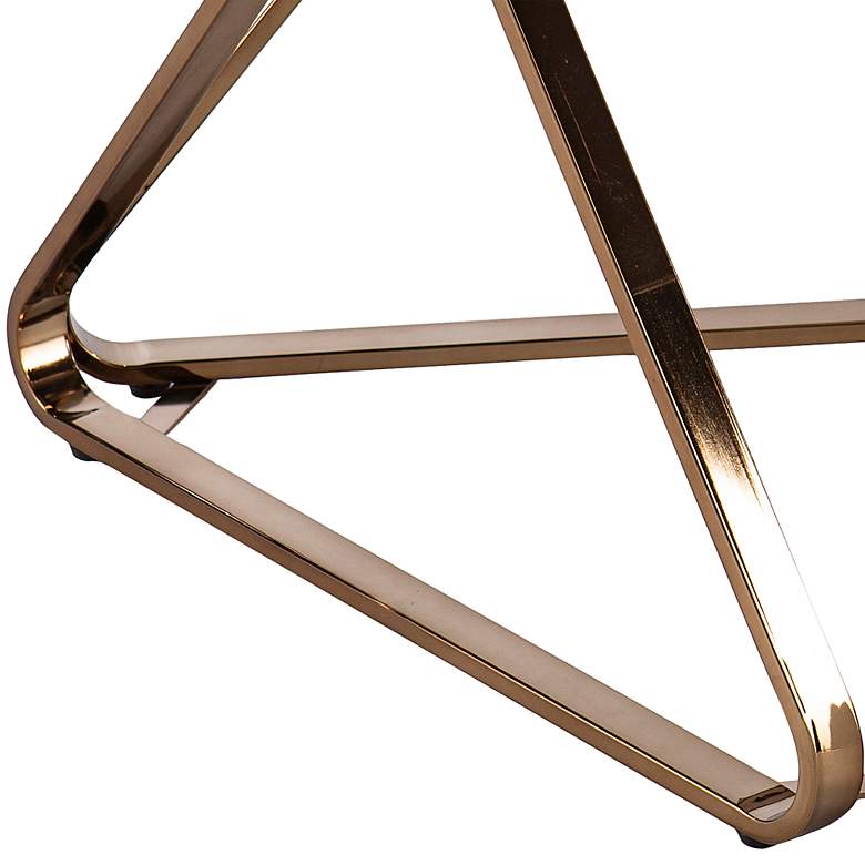 Image 4 Stondon 31 1/4" Wide Champagne Metal Cocktail Table more views