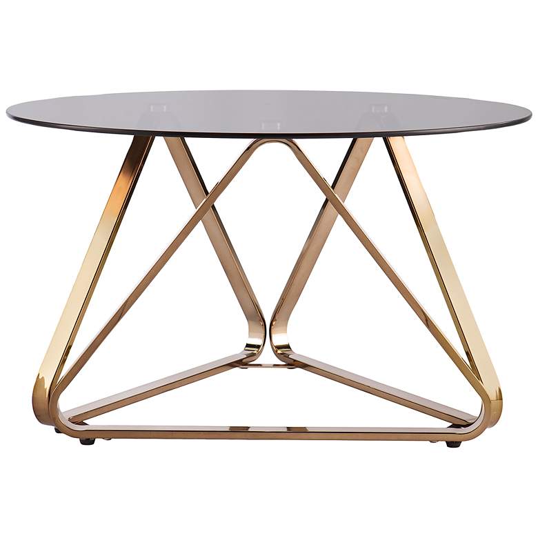 Image 5 Stondon 31 1/4" Wide Champagne Metal Cocktail Table more views