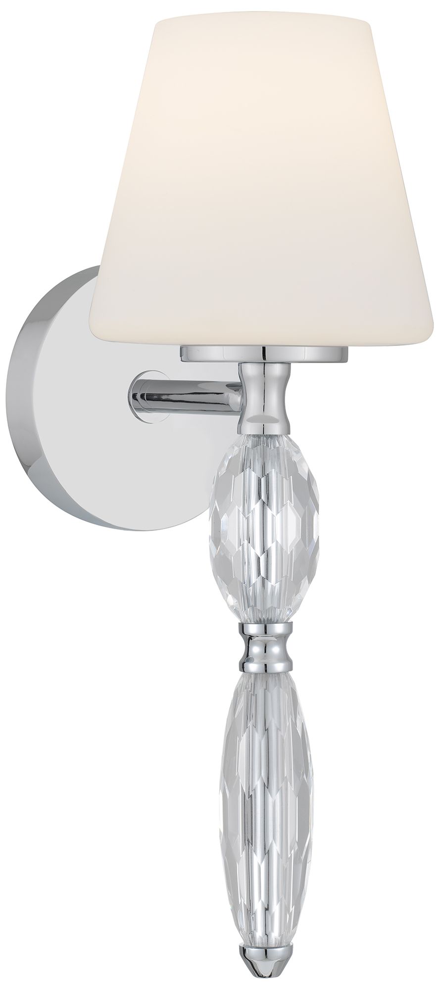 Stone 1-Light Polished Chrome Wall Sconce