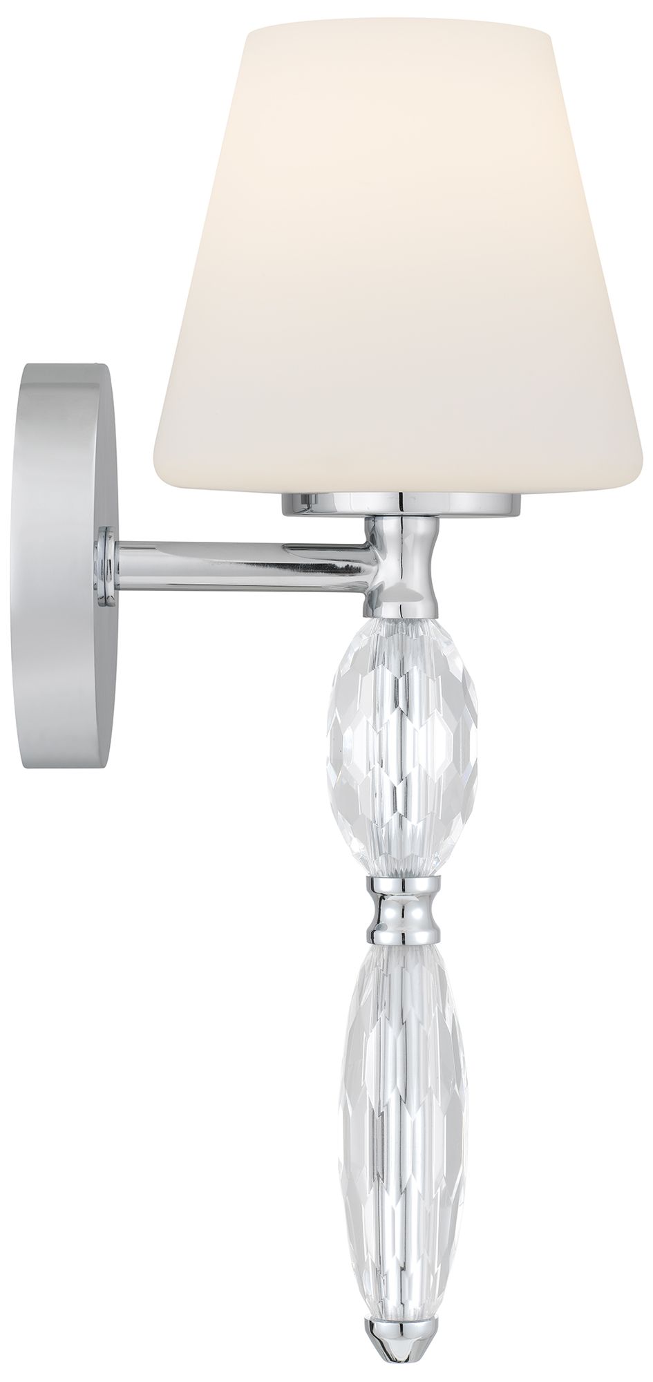 Image 5 Stone 1-Light Polished Chrome Wall Sconce more views