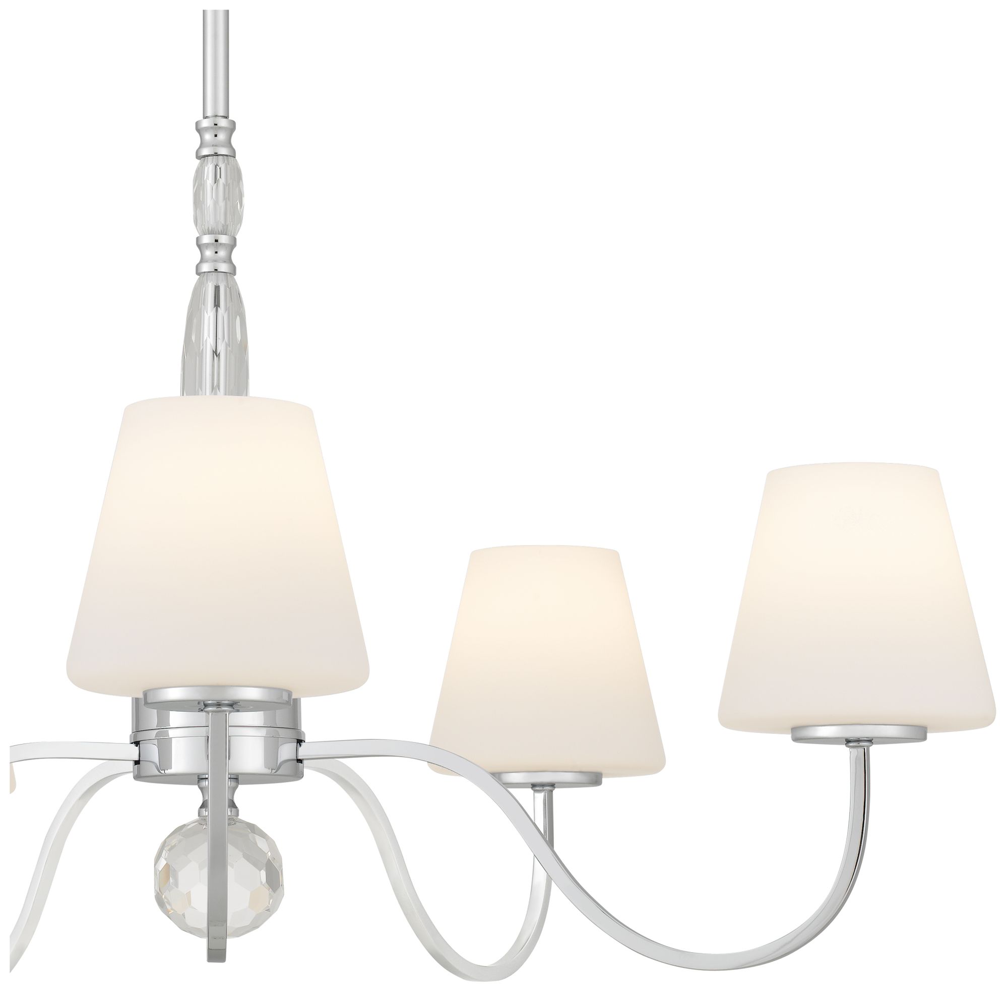 Image 6 Stone 5-Light Polished Chrome Chandelier more views