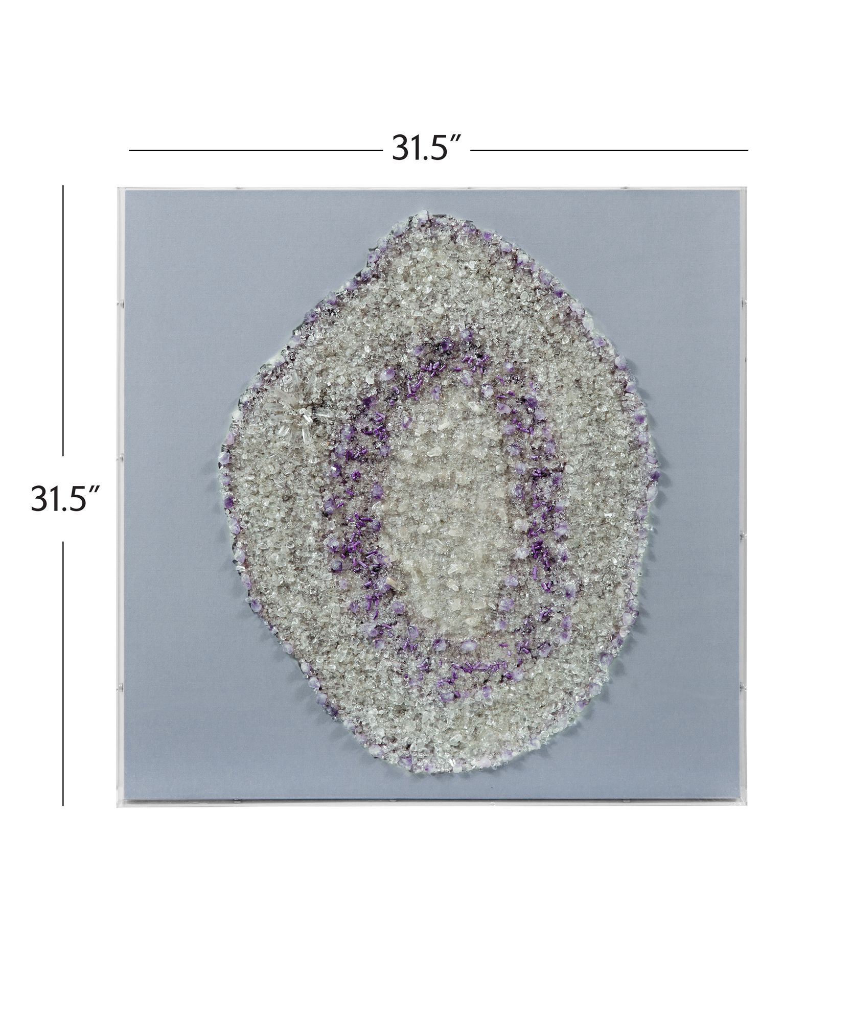 Image 5 Stone Art 32" x 32" Multi Color Wall Art more views