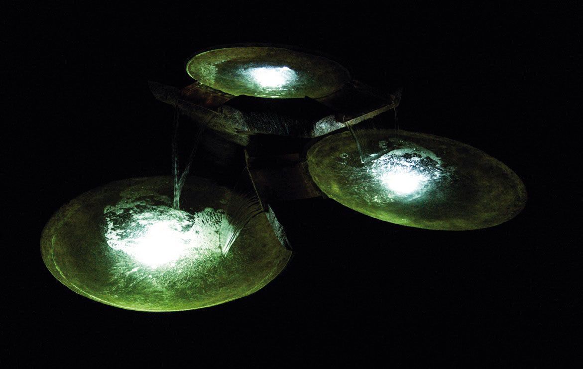 Image 2 Stone Basins 20" High Relic Lava LED Outdoor Fountain - Made to Order more views