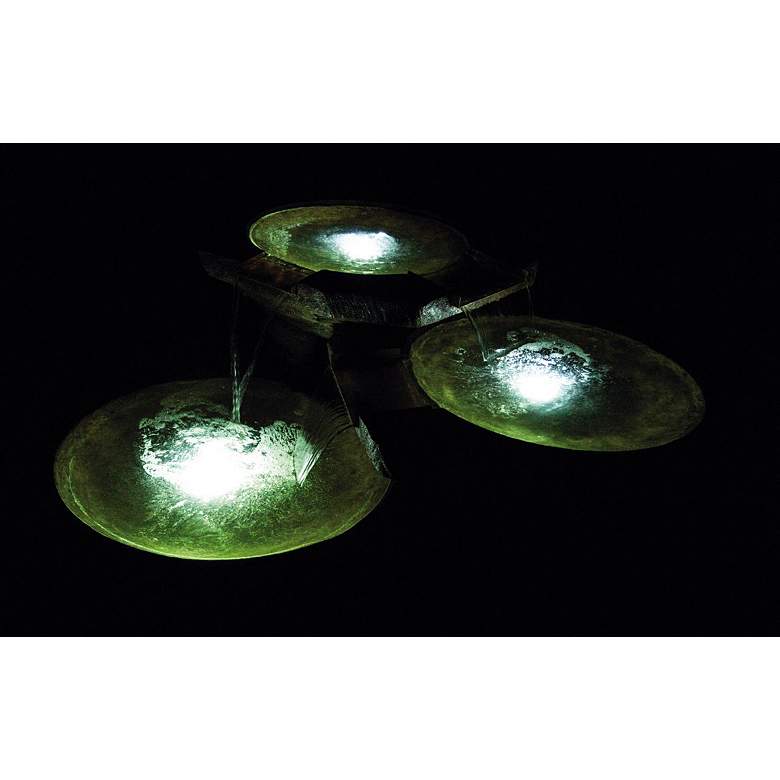 Image 2 Stone Basins 20 inch High Relic Lava LED Outdoor Fountain more views