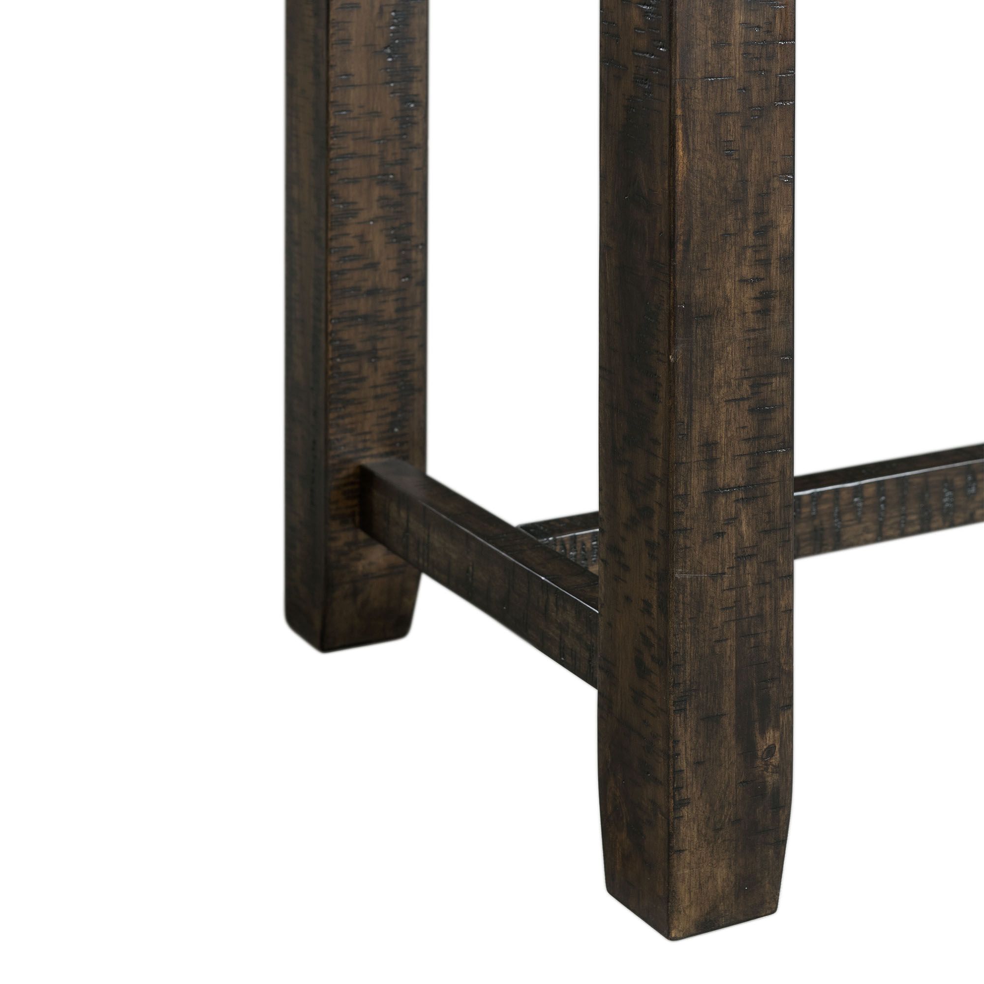 Stone Smokey Walnut 4-Piece Table and Stool Set