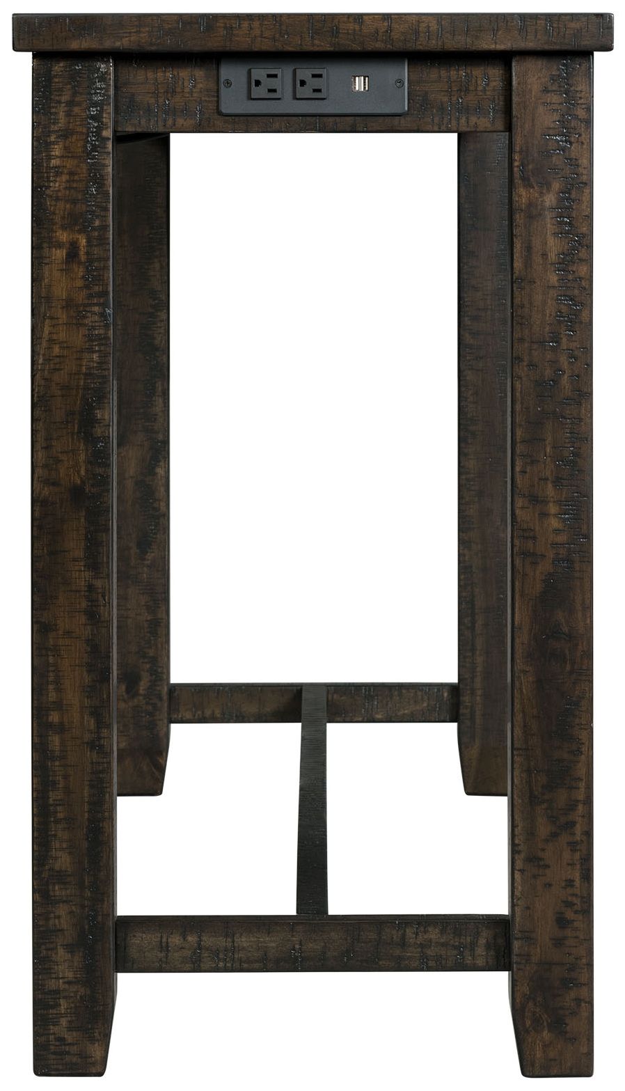 Stone Smokey Walnut 4-Piece Table and Stool Set