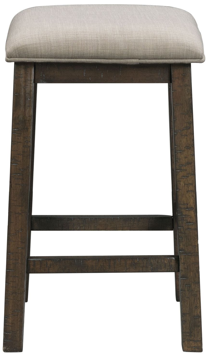 Stone Smokey Walnut 4-Piece Table and Stool Set