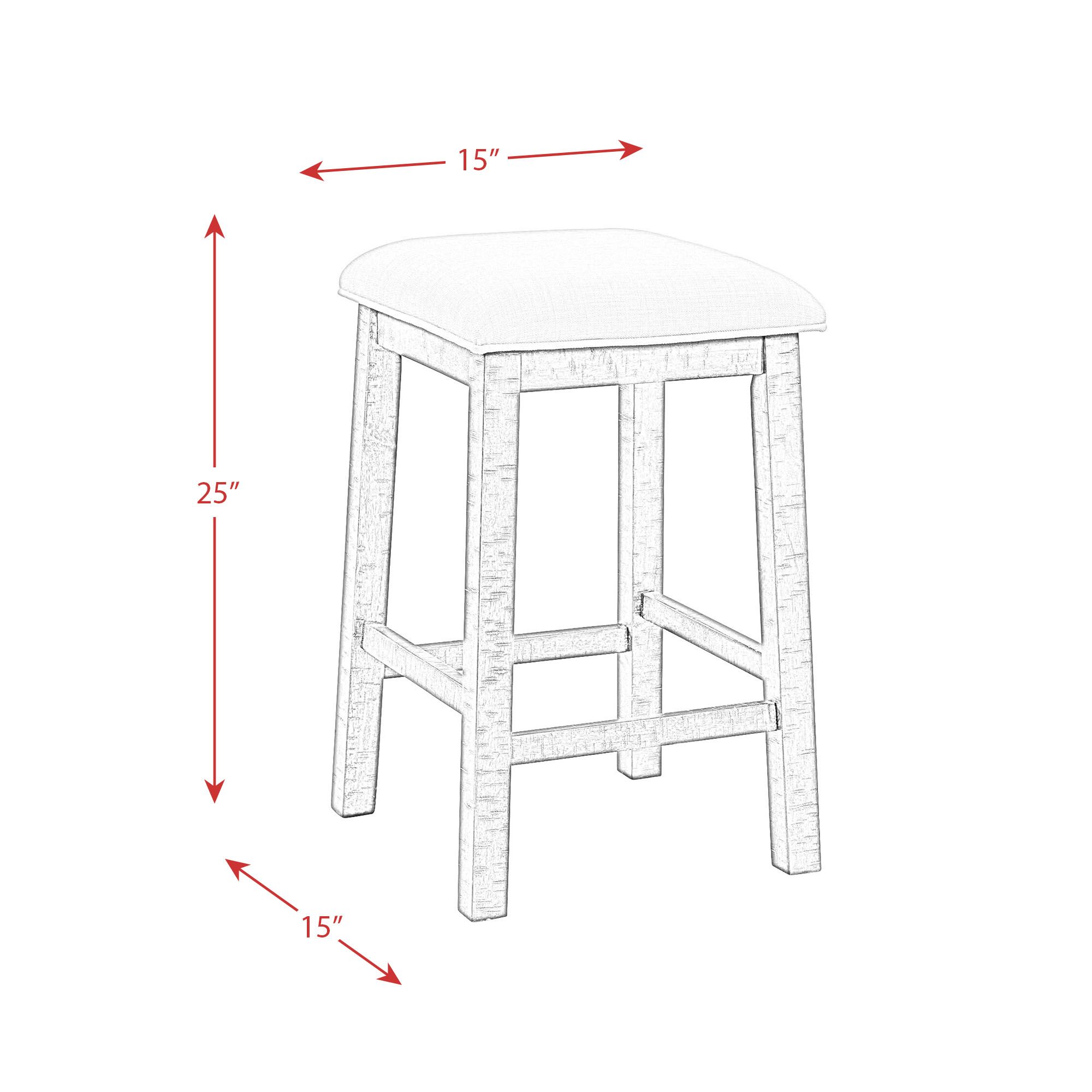 Stone Smokey Walnut 4-Piece Table and Stool Set