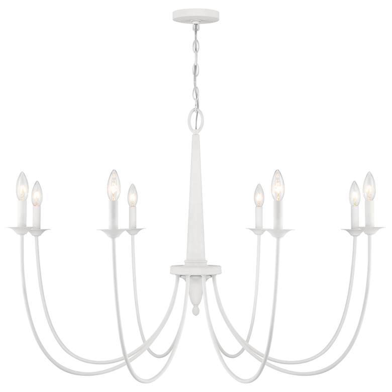 Image 1 Stonecrest 8-Light Chandelier in Bisque White