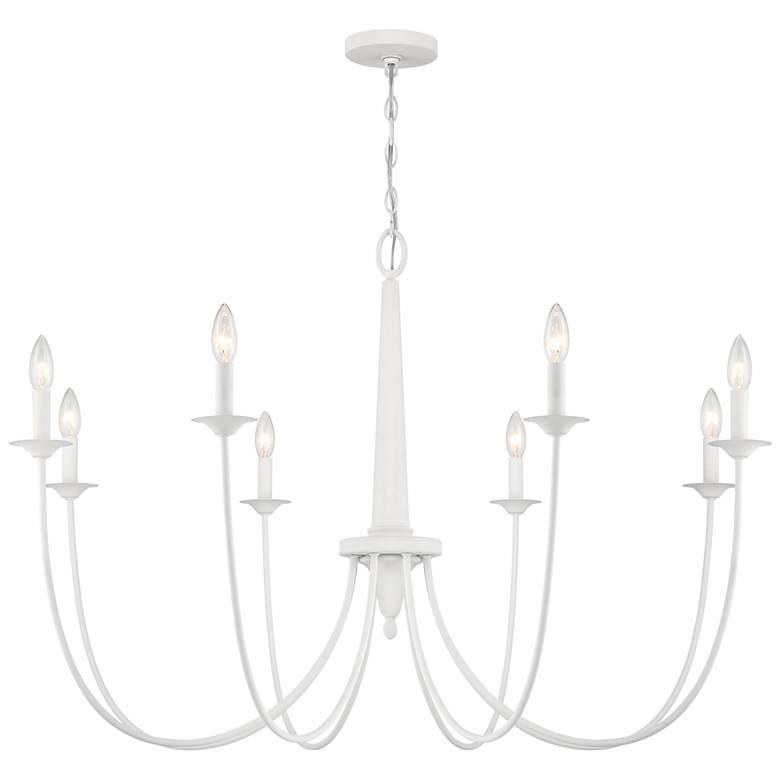 Image 3 Stonecrest 8-Light Chandelier in Bisque White more views