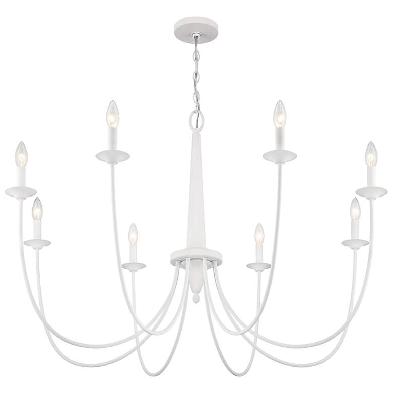 Image 4 Stonecrest 8-Light Chandelier in Bisque White more views