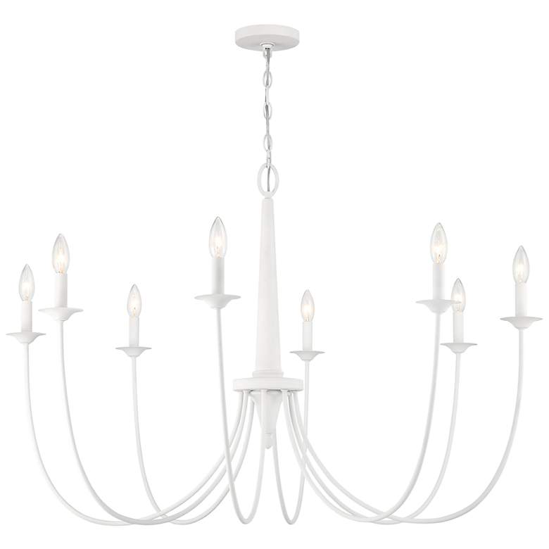 Image 5 Stonecrest 8-Light Chandelier in Bisque White more views