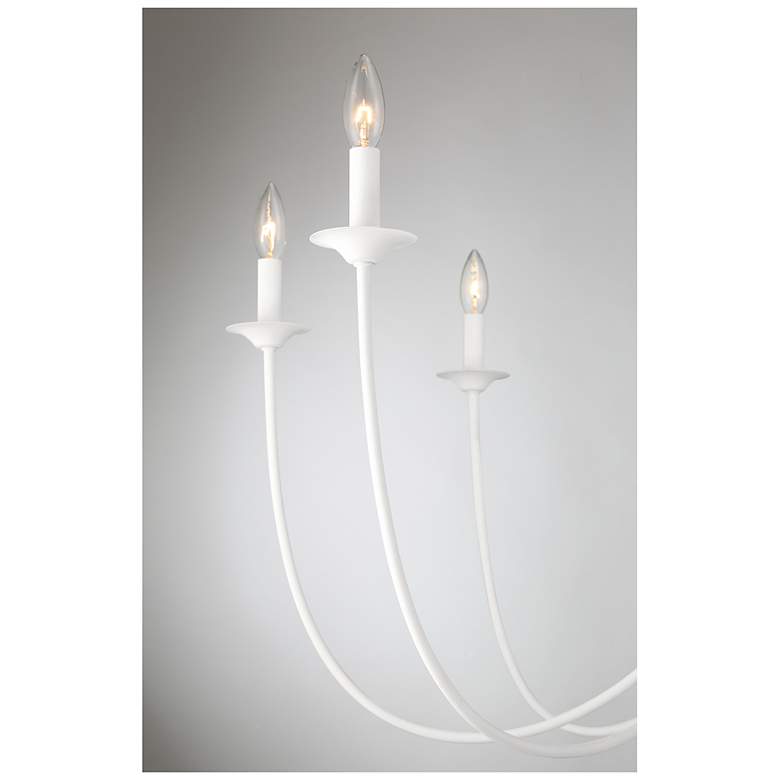Image 6 Stonecrest 8-Light Chandelier in Bisque White more views