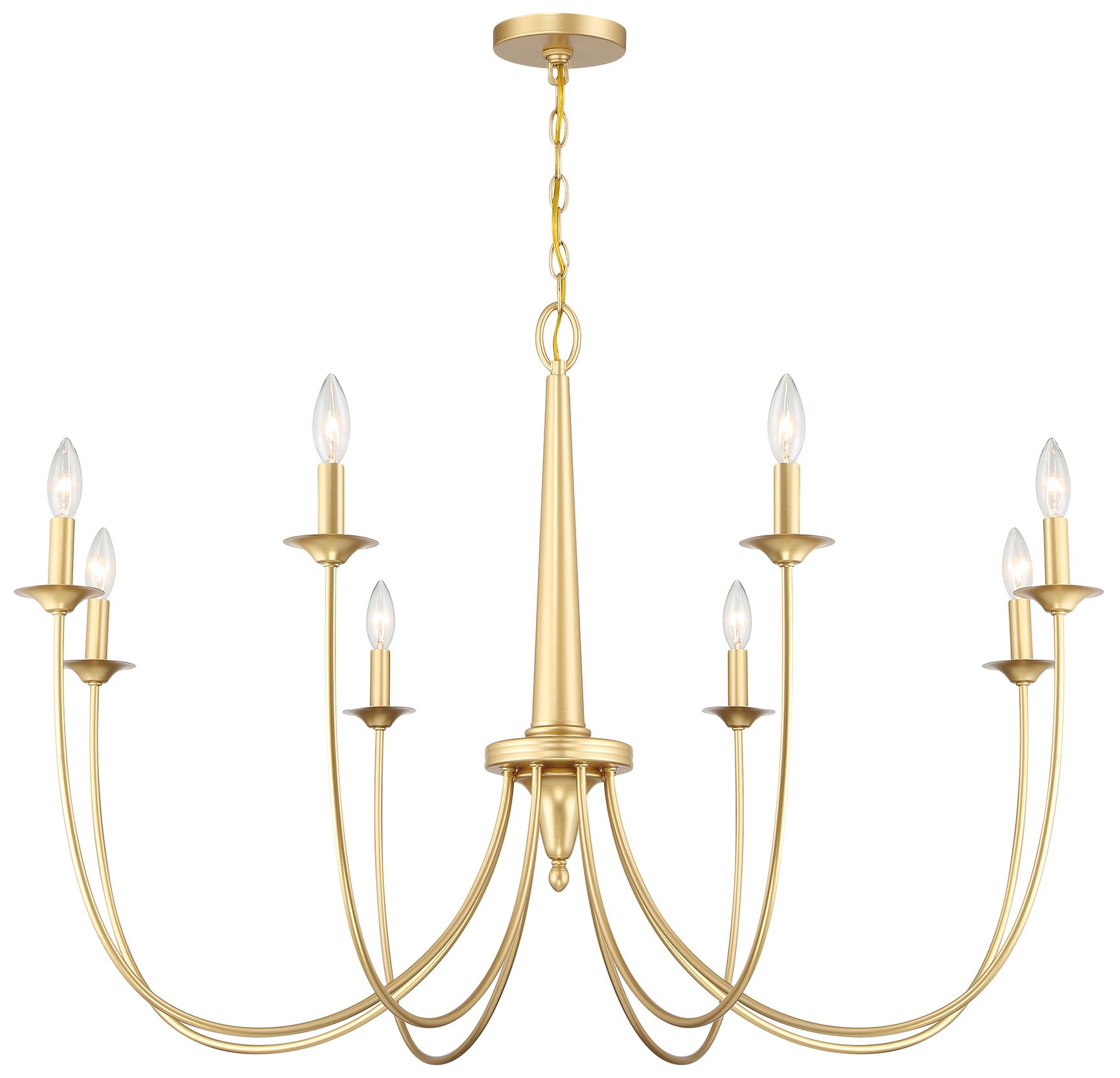 Image 3 Stonecrest 8-Light Chandelier in French Gold more views