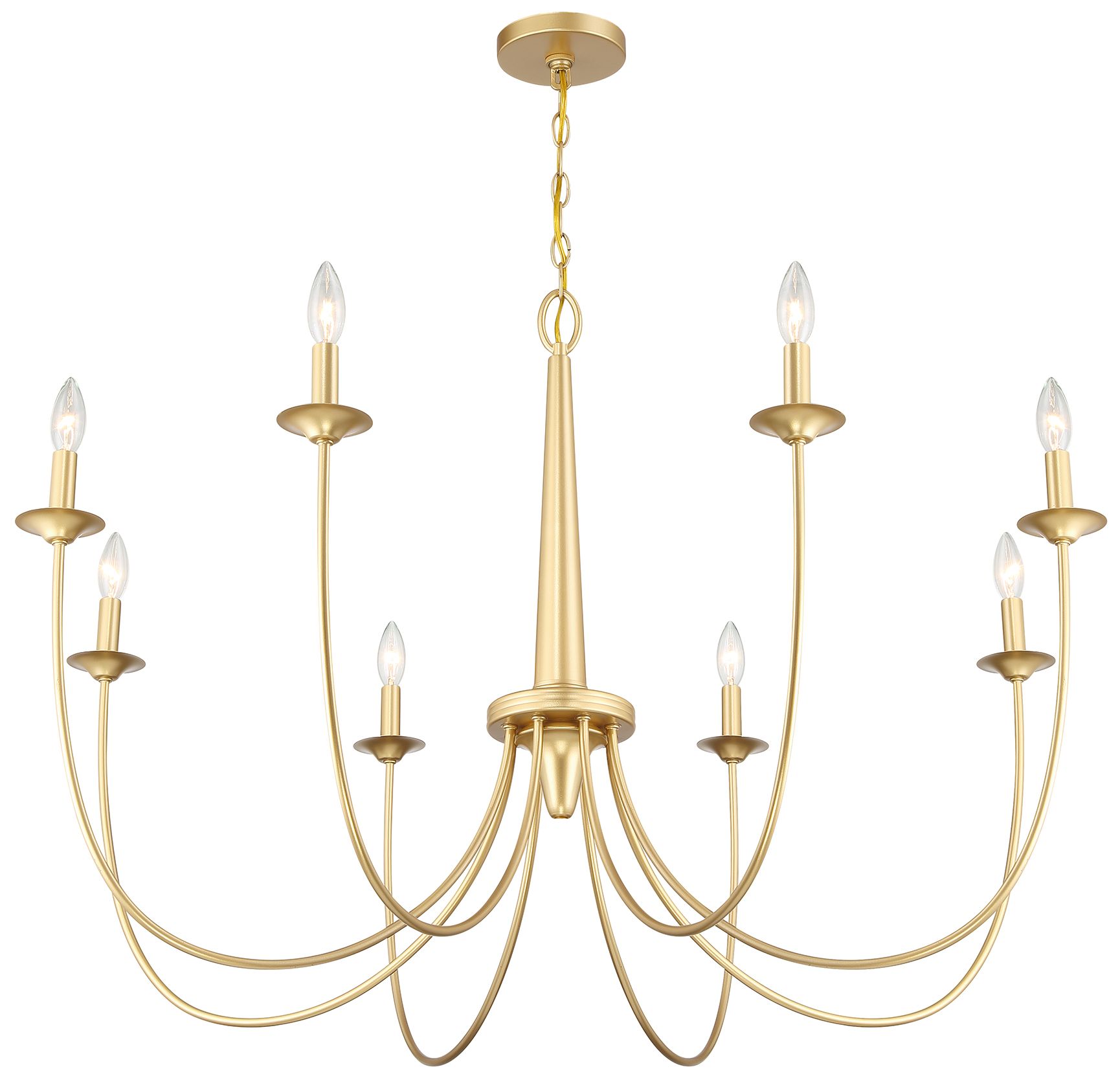 Image 4 Stonecrest 8-Light Chandelier in French Gold more views