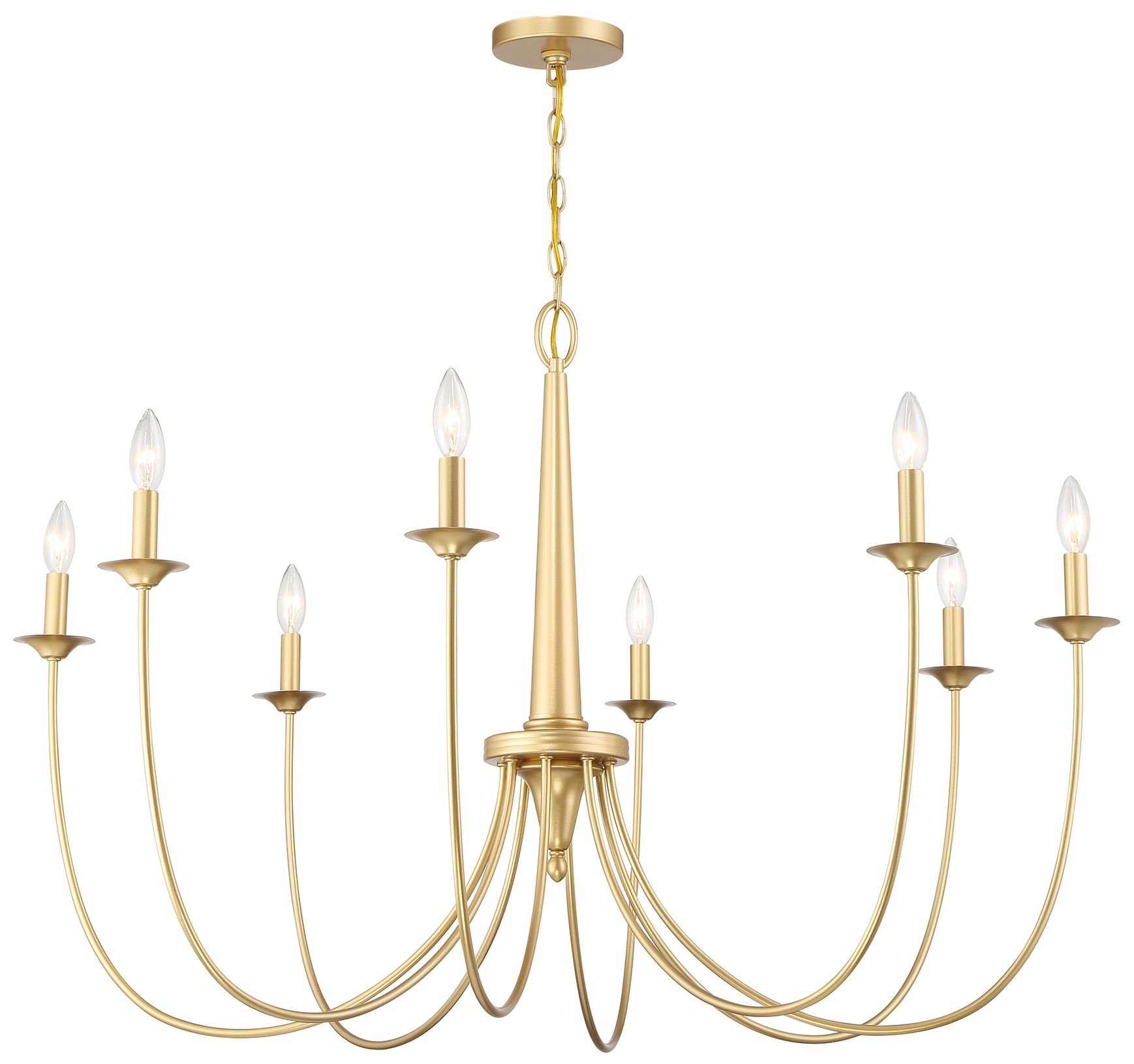 Image 5 Stonecrest 8-Light Chandelier in French Gold more views