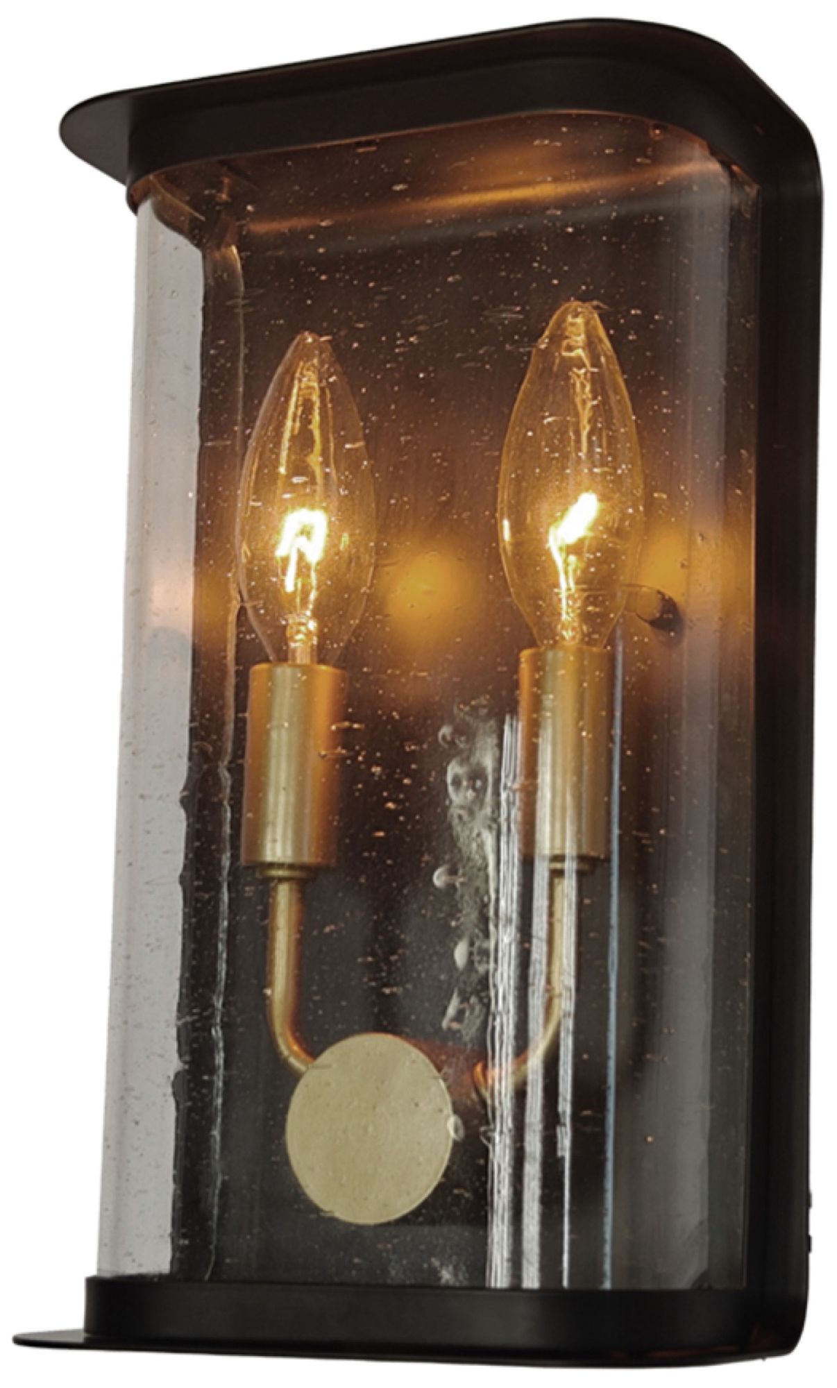 Stonegate 10.5" High 2-Light Black Outdoor Wall Sconce