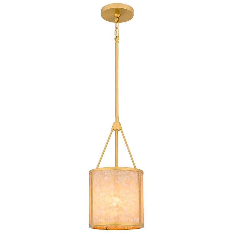 Image 2 Stoneland 1-Light Brushed Gold Mini Pendant