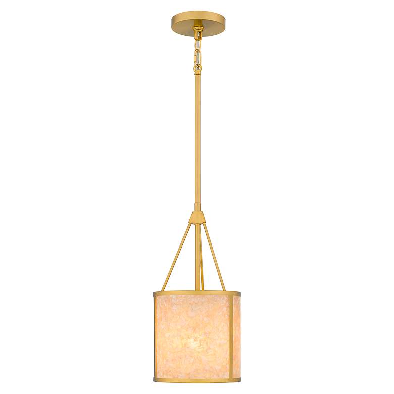 Image 4 Stoneland 1-Light Brushed Gold Mini Pendant more views