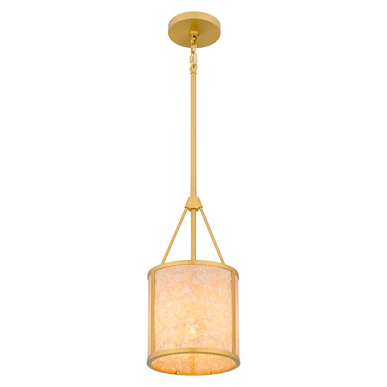 Image 5 Stoneland 1-Light Brushed Gold Mini Pendant more views