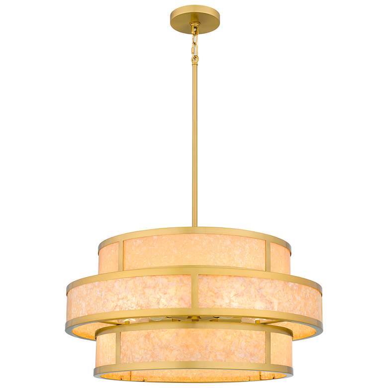 Image 2 Stoneland 6-Light Brushed Gold Pendant Light
