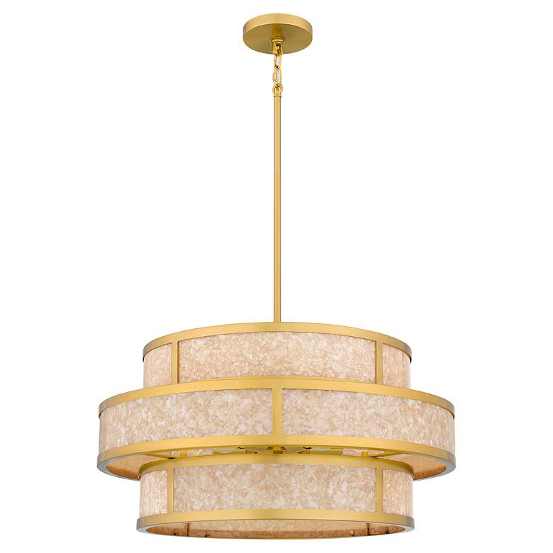 Image 3 Stoneland 6-Light Brushed Gold Pendant Light more views