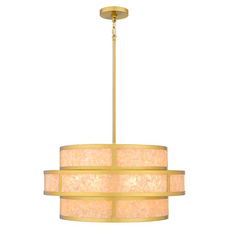 Image 4 Stoneland 6-Light Brushed Gold Pendant Light more views
