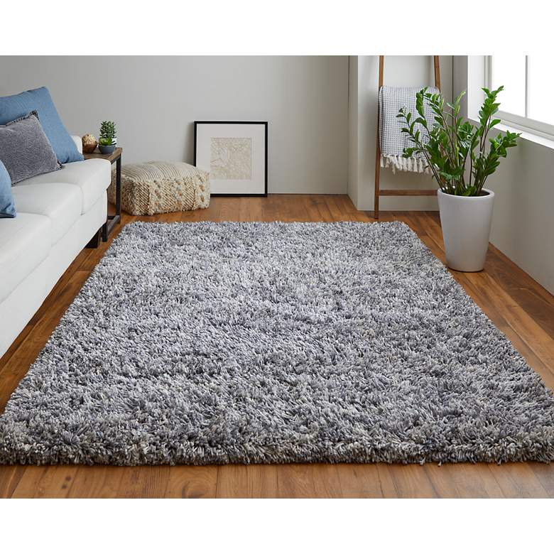 Image 1 Stoneleigh 8830F 8'x10' Gray Rectangle Shag Rug