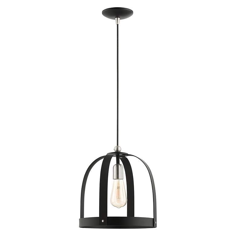 Image 3 Stoneridge 1 Light Textured Black Pendant more views