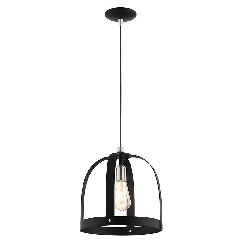 Image 5 Stoneridge 1 Light Textured Black Pendant more views