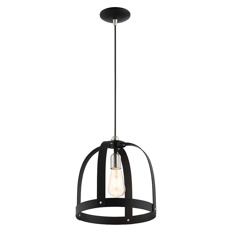 Image 6 Stoneridge 1 Light Textured Black Pendant more views