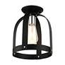 Thumbnail4 of Stoneridge 1 Light Textured Black Petite Semi Flush more views
