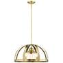 2_Stoneridge 5 Light Antique Brass Pendant Chandelier