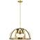 Stoneridge 5 Light Antique Brass Pendant Chandelier