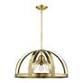 Thumbnail3 of Stoneridge 5 Light Antique Brass Pendant Chandelier more views