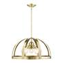 Thumbnail4 of Stoneridge 5 Light Antique Brass Pendant Chandelier more views