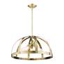 6_Stoneridge 5 Light Antique Brass Pendant Chandelier more views
