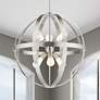 Thumbnail1 of Stoneridge 6 Light Brushed Nickel Pendant Chandelier